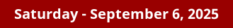 September 6, 2025 Daily Horoscope on DrStandley.com