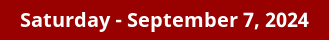 September 7, 2024 Daily Horoscope on DrStandley.com