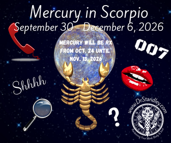 Mercury in Scorpio - November 18, 2025 until December 11, 2025