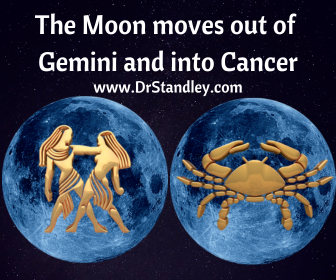 The Moon moving through the signs on DrStandley.com