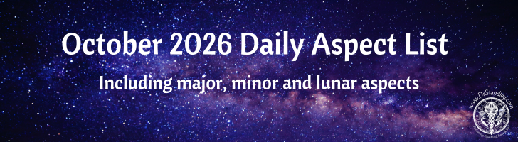 <p>October 2026 Major, Minor, and Lunar Aspect List