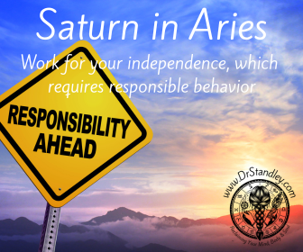 Saturn in Aries - May 24, 2025 until September 1, 2025 and then from February 13, 2026 until April 12, 2028 on DrStandley.com