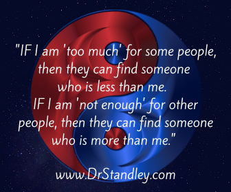 Too much or not enough quote on DrStandley.com