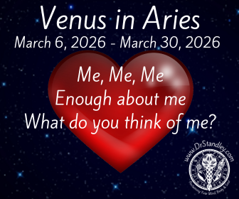 Venus in Aries from April 30, 2025 until June 6, 2025 on DrStandley.com