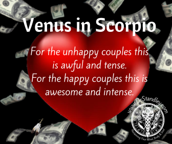 Venus in Scorpio - November 6, 2025 until December 24, 2025 on DrStandley.com