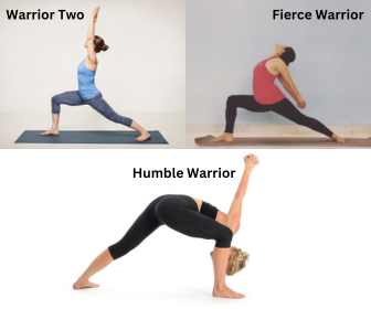 Warrior 2 to Fierce Warrior to Humble Warrior on DrStandley.com