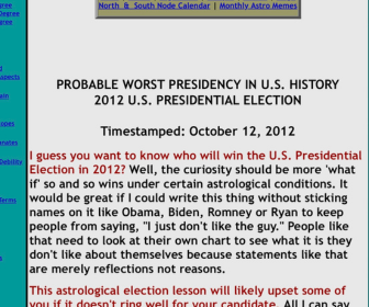 Worst President in the history of the U.S. on DrStandley.com
